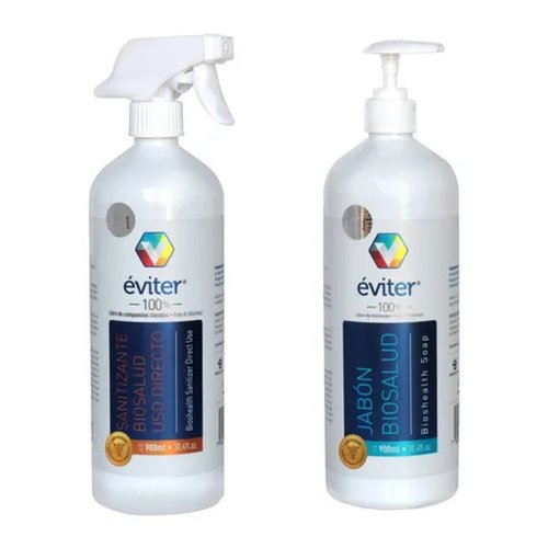 Combo Spray Desinfectante + Jabón Antiseptico Eviter 900ml