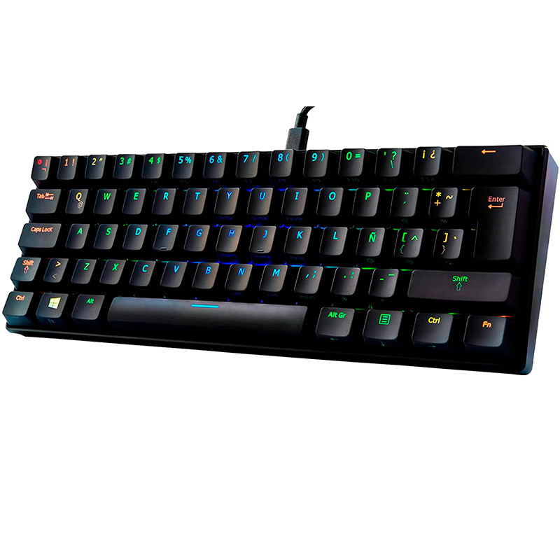 Teclado Vsg Mecanico Gamer Mintaka Black Switch Azul