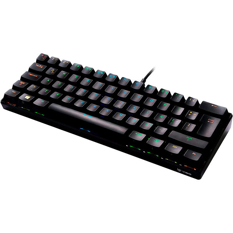 Teclado Vsg Mecanico Gamer Mintaka Black Switch Azul