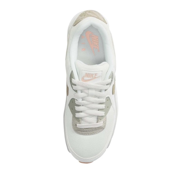 TENIS NIKE AIR MAX 90 BLANCO CON GRIS Y BEIGE (CV8824-100)