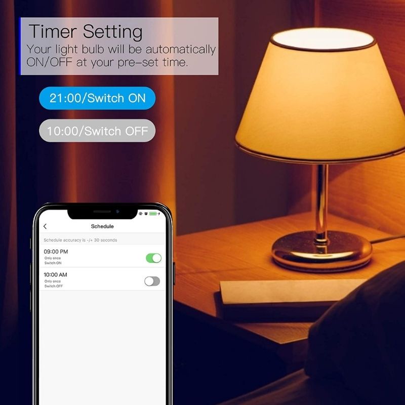 Foco Inteligente Redlizard Colores RGB 10 Watts Compatible con Alexa y Google 