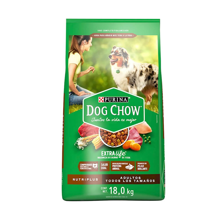 Alimento Para Perros Adultos 18Kg Purina Dog Chow Nutriplus CST