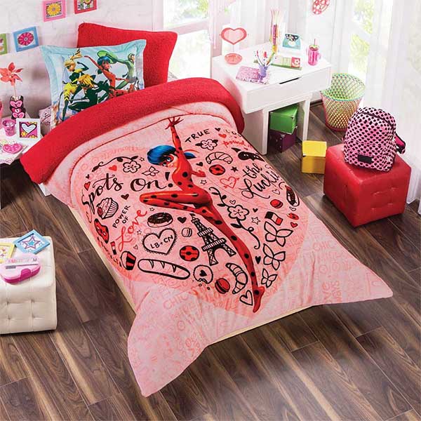 Cobertor Individual Borrega/Invernal Ladybug Love Concord 