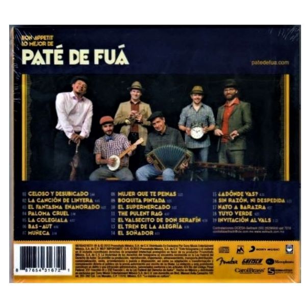 CD Bon Appetit : lo mejor de Paté de Fuá