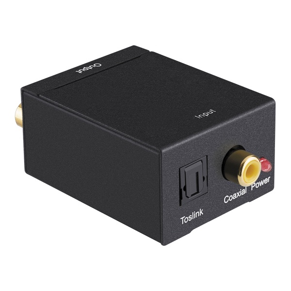 Convertidor de audio digital a analógico (óptico digital - coaxial digital a RCA) / 252-900