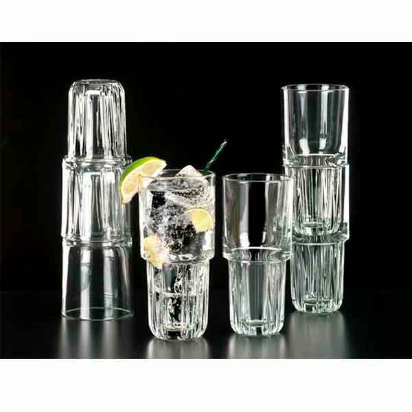 Vaso alto de vidrio, alta calidad Cooler Everest 6 PIEZAS