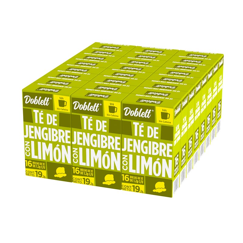 Pack 24 cajas Té Doblett Jengibre Limón
