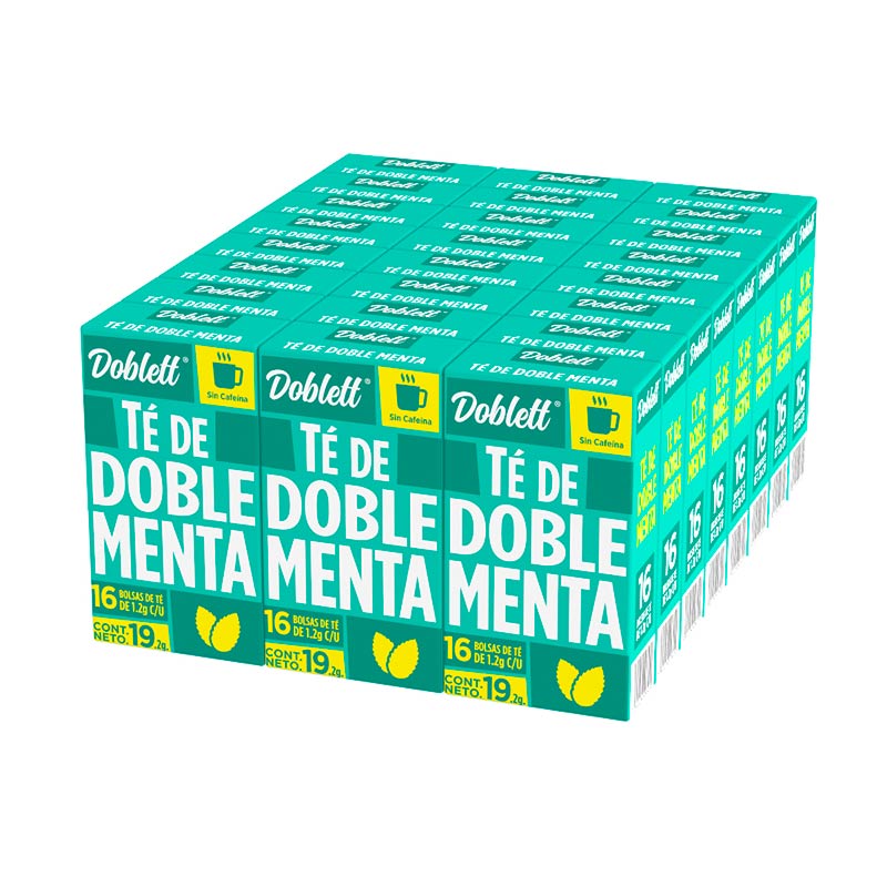 Pack 24 cajas Té Doblett Doble Menta