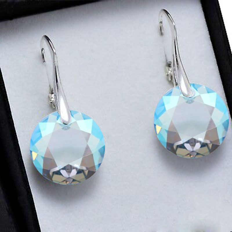 Aretes Colgantes SWAROVSKI CRYSTALS CLASSIC CUT Azul claro