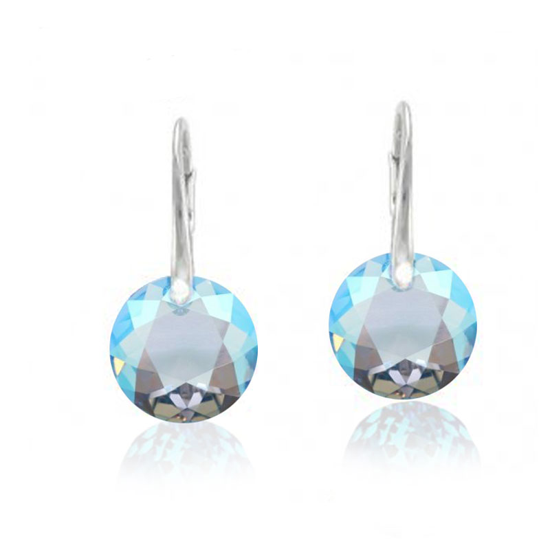 Aretes Colgantes SWAROVSKI CRYSTALS CLASSIC CUT Azul claro
