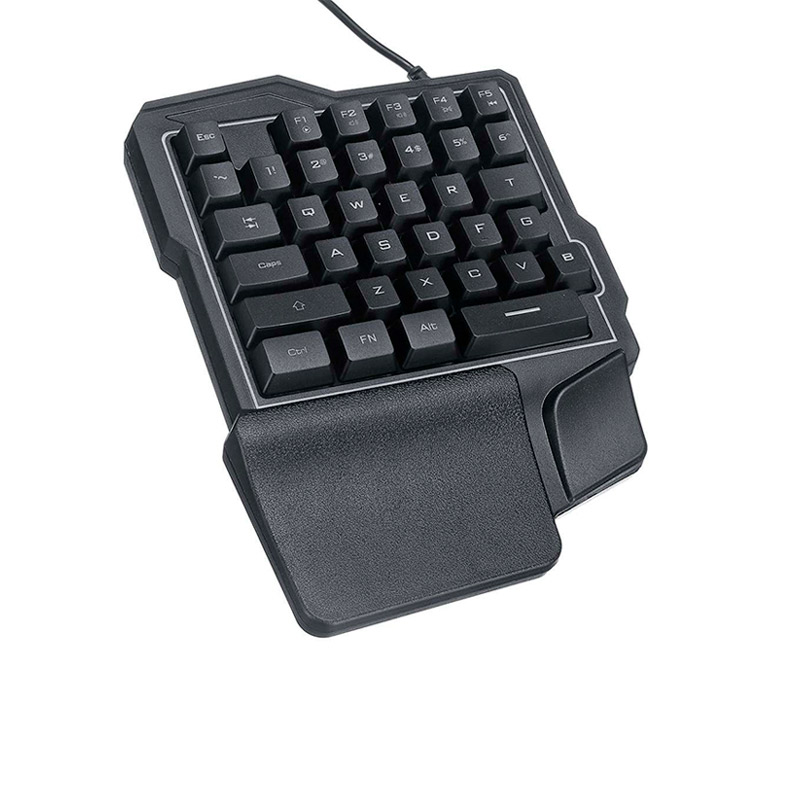 Teclado Mecánico De Una Mano RGB TECK TECK, 35 Teclas Con Retroiluminación y Fn