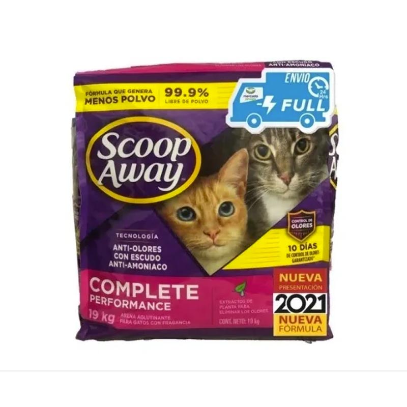 Arena Para Gato Aglutinante Quita Olores Scoop Away® 19 Kg