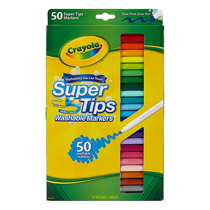 50 Plumones Lavables P Colorear Colores Surtidos Crayola Supertips Originales
