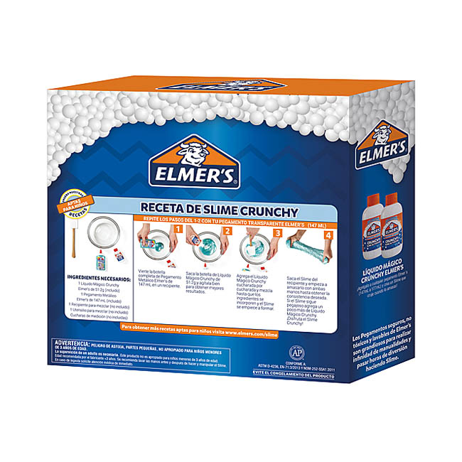 Slime Para Hacer Crunchy Crujiente Pegamento kit Completo Elmers