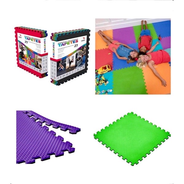 Tapete Piso Antifatiga Nörsk 9 Piezas de 62 cm X 62 cm Armable Gym