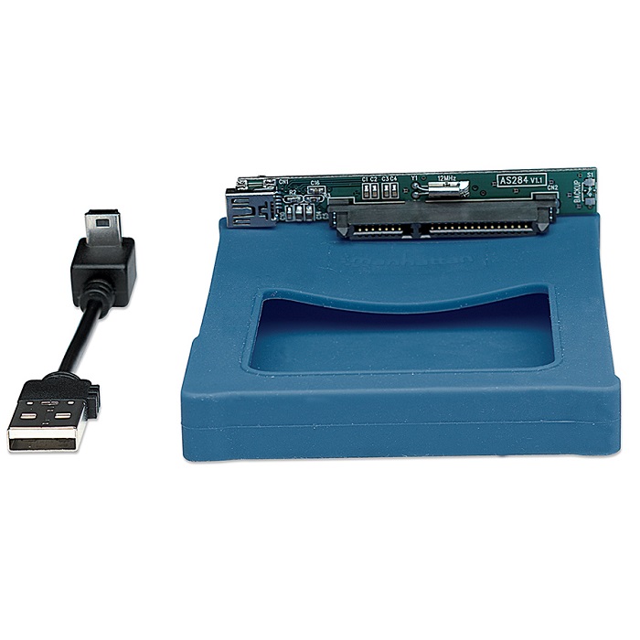 PORTA DD MANHATTAN 2.5 SATA/ USB 2.0 AZUL