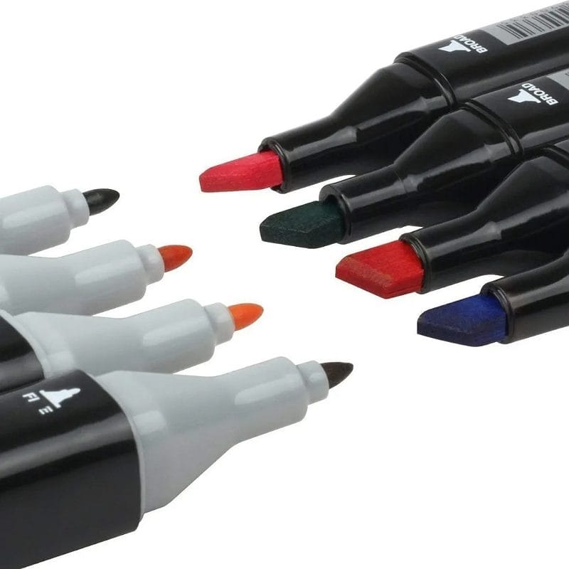 Marcadores Doble Punta De 60 Colores