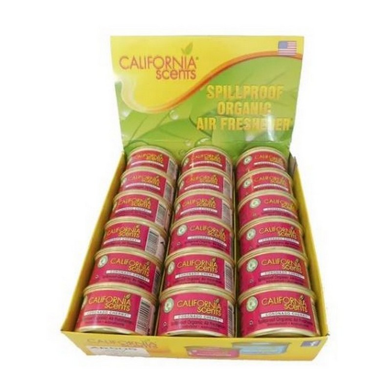 Aromatizante California Scents Cherry Lata Caja Con 18 Piezas