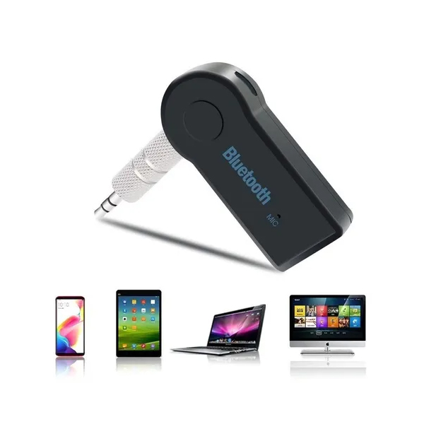 Transmisor Bluetooth Receptor Auxiliar 3.5 Manos Libres Recargable