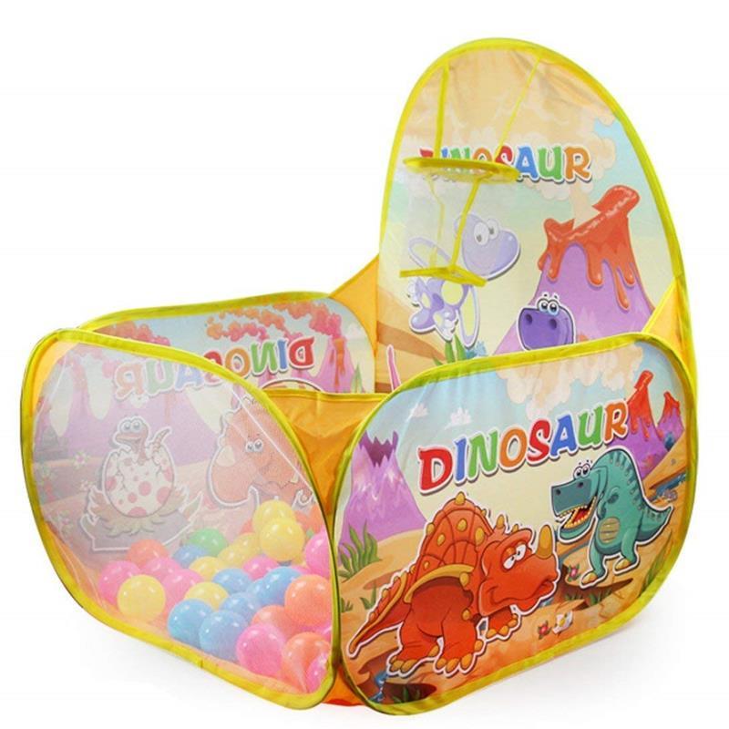 Pelotero De Tela Estimulación Dinosaurio Bebé 50 Pelotas