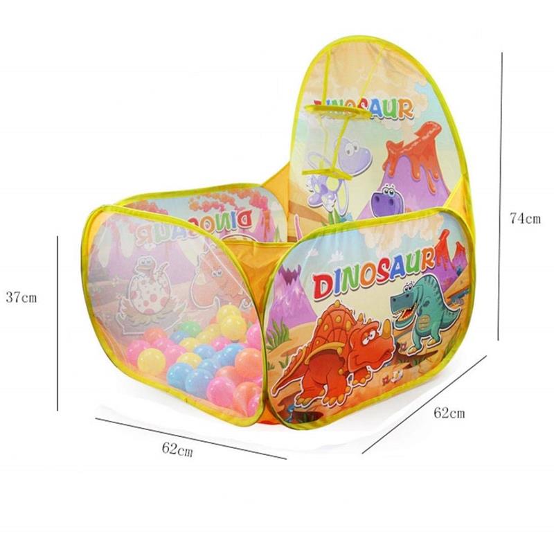 Pelotero De Tela Estimulación Dinosaurio Bebé 50 Pelotas