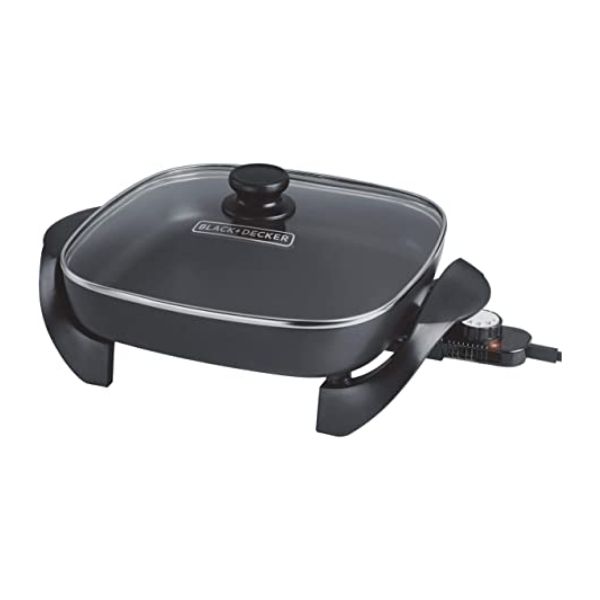 Sarten Eléctrico Black&decker Antiadherente Acero Inoxidable SK1212B