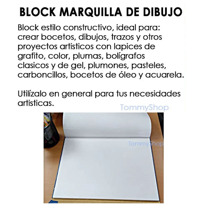 Block Constructivo Marquilla Para Arte y Dibujo Papel Hojas Estrella