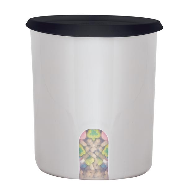 Bote Toque Mágico Ventanita D 4.4L Blanco con Sello Negro de Tupperware