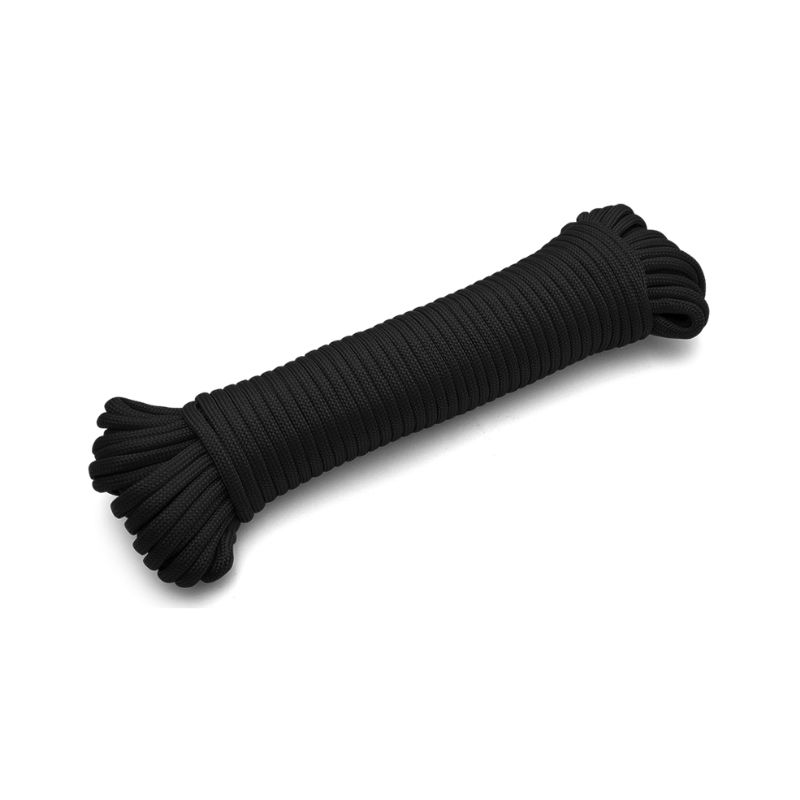 Cuerda paracord de siete hebras de núcleo interno 7mm negro Coghlan's 1450