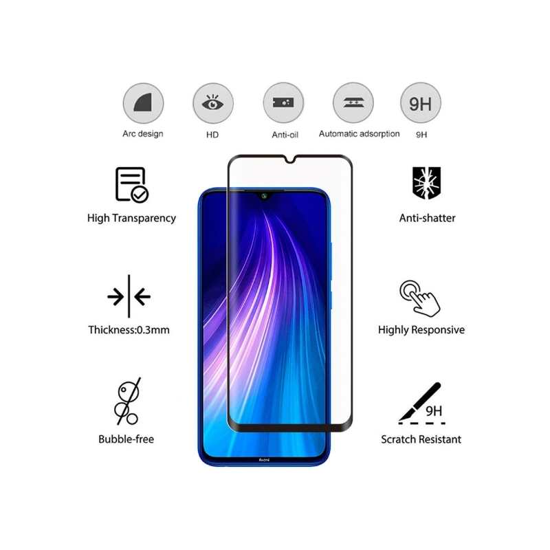 Mica + Funda Xiaomi Redmi Note 8 Contra Golpes