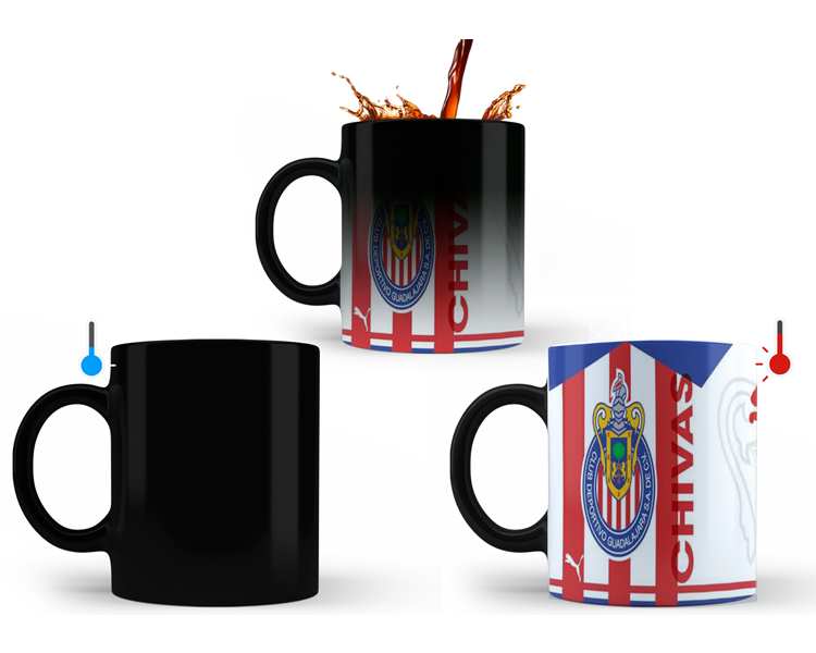 TAZA MAGICA FUTBOL CHIVAS FONDO BLANCO