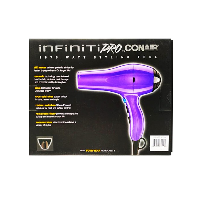 Secadora de Cabello Conair Infiniti PRO 281P Morado