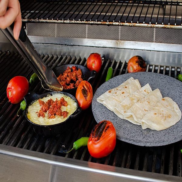 Comal Comalli - Comal De Piedra Volcánica Para Fuego Directo, Horno o Asador. Parilla de Piedra Volcánica, especial para pizzas, carnes y tortillas!