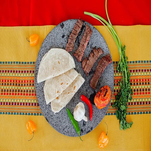 Comal Comalli - Comal De Piedra Volcánica Para Fuego Directo, Horno o Asador. Parilla de Piedra Volcánica, especial para pizzas, carnes y tortillas!