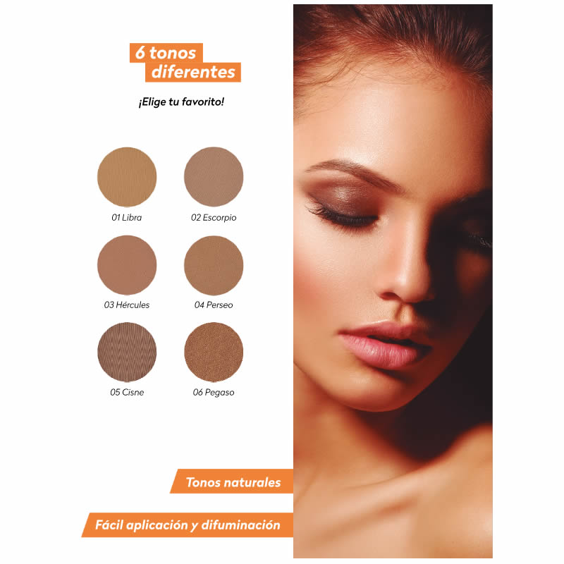 Polvo Bronceador Bissú Look Natural Larga Duración Varios Tonos