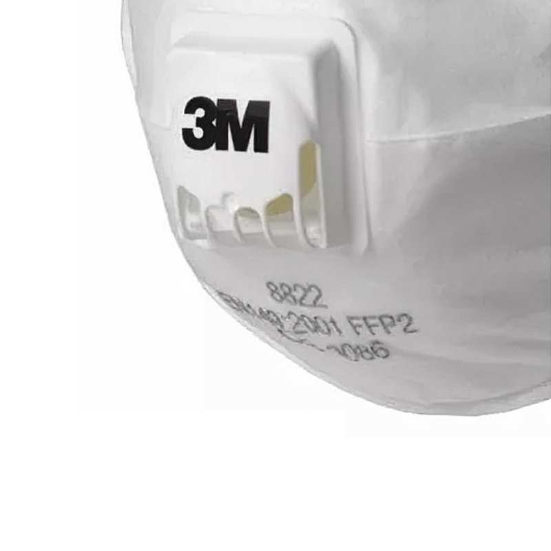 Mascarilla Cubrebocas N95 3M 8822 10 Piezas