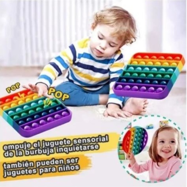Pop It Push Pop Bubble Juguete Antiestrés Para Niños Fidget