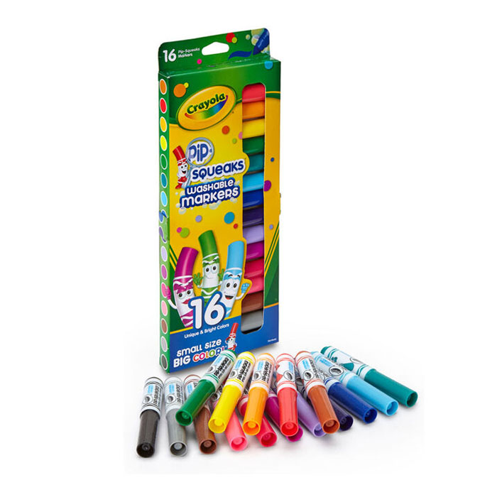 Mini Plumones Para Dibujo Lavables Plumoncitos Pip-Squeaks Crayola