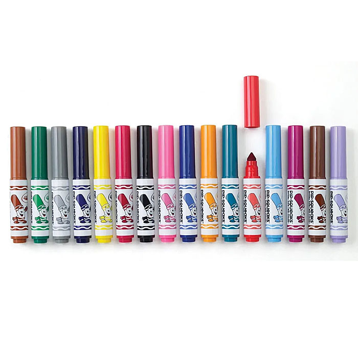 Mini Plumones Para Dibujo Lavables Plumoncitos Pip-Squeaks Crayola