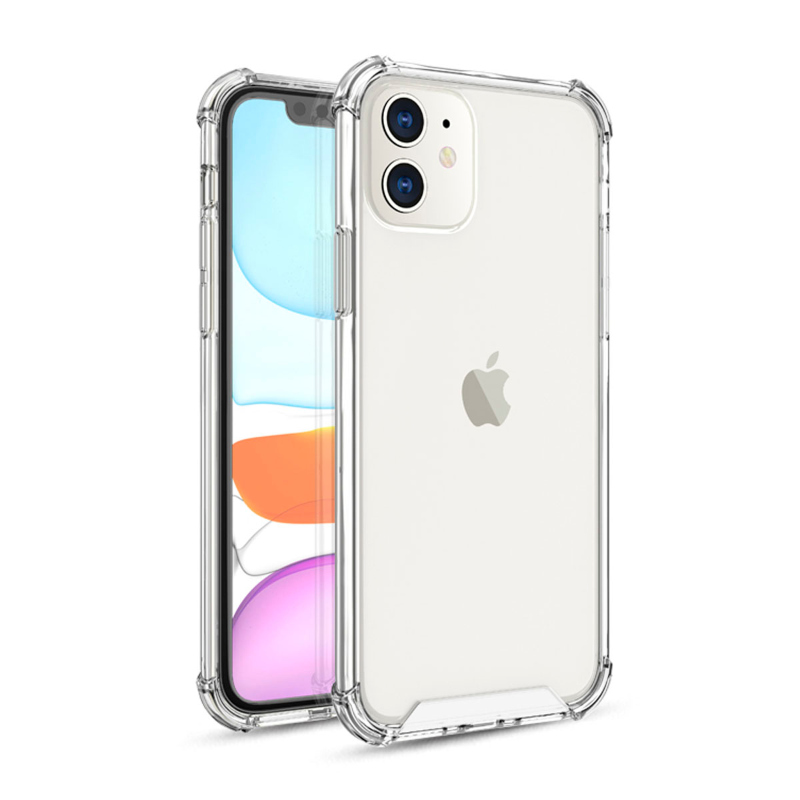 Funda iPhone 11 Transparente 2 en 1 Acrigel Silicon y Acrilico Pantalla 6.1 Pulgadas