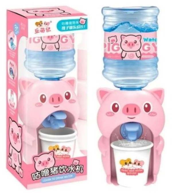 Mini Dispensador De Agua Kawaii Cerdito Puerquito Rosa Pig