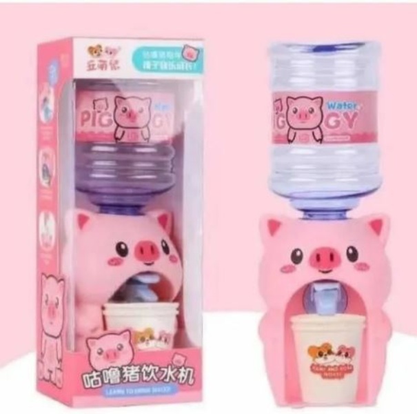 Mini Dispensador De Agua Kawaii Cerdito Puerquito Rosa Pig