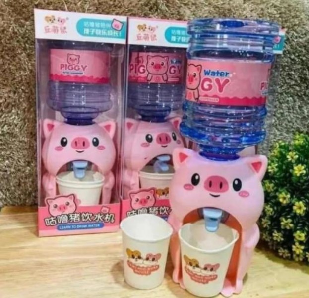Mini Dispensador De Agua Kawaii Cerdito Puerquito Rosa Pig