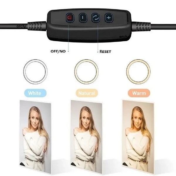 Aro De Luz De 10 Con Tripie Metálico De 1.60 Ajustable