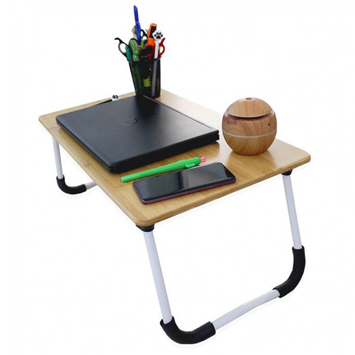 Mesa Soporte Para Laptop De Bambú Resistente Mesa Cama