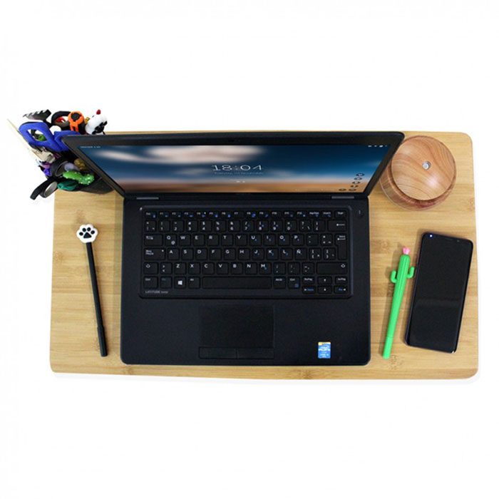 Mesa Soporte Para Laptop De Bambú Resistente Mesa Cama