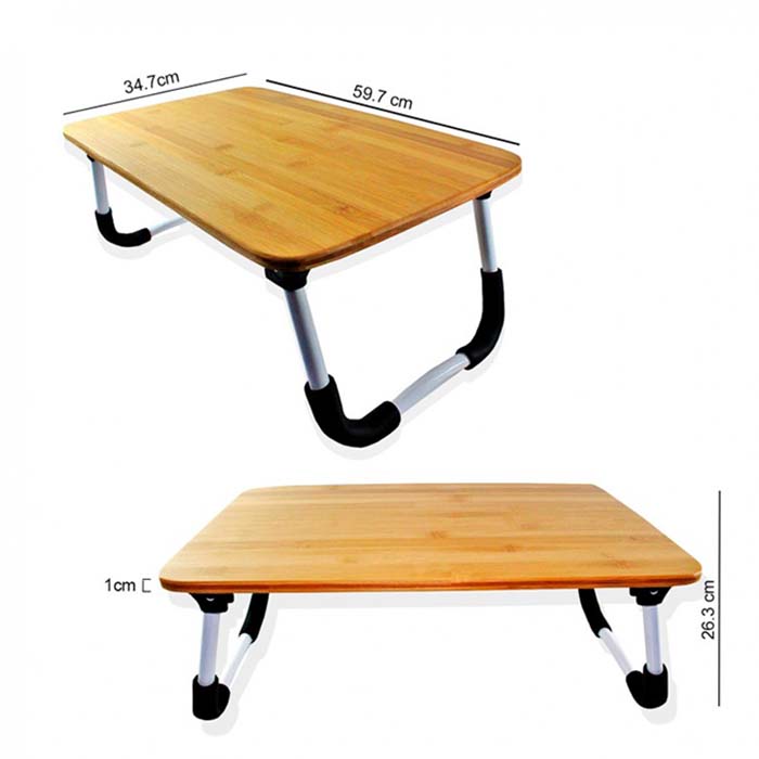 Mesa Soporte Para Laptop De Bambú Resistente Mesa Cama