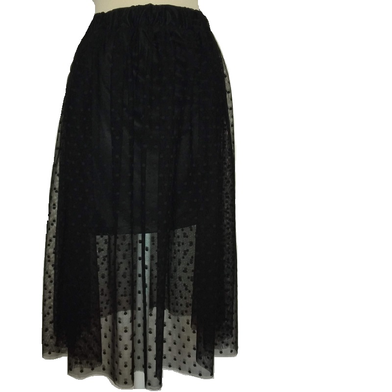 FALDA MESH CON LUNARES AMELIA POR AZNARA CONFECCIONES
