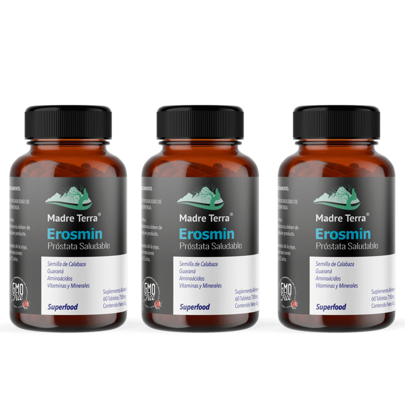 Frasco 180 Cápsulas Próstata Sana Erosmin Erasmin Suplemento