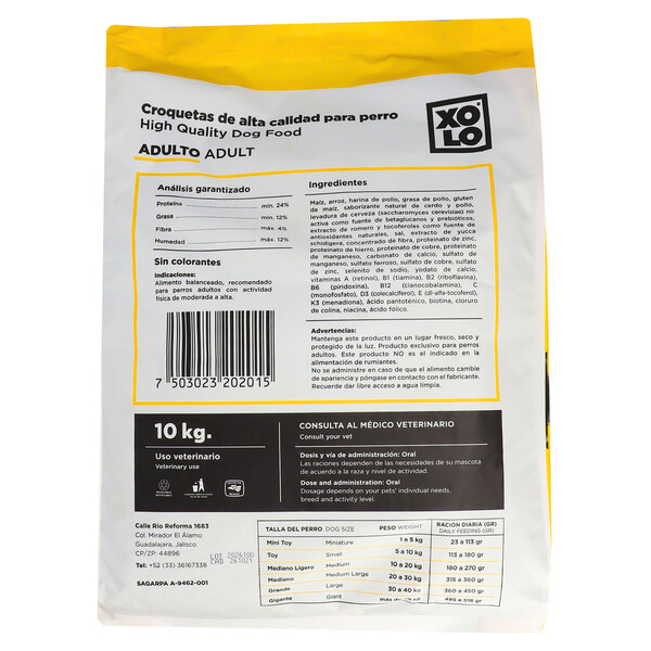 Xolo Croquetas Premium Para Perro Adulto 10 Kg